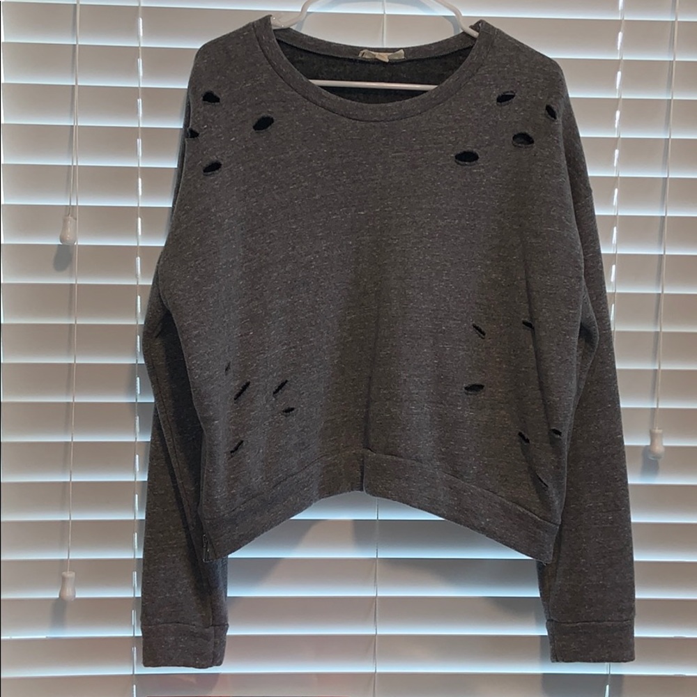 Grey LA Hearts croptop